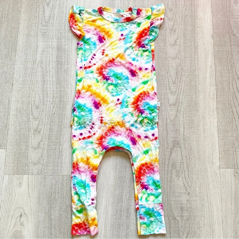 Posh Peanut Tie Dye Outfit One Piece Size 2T Toddler Girls